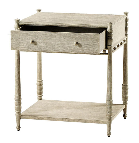 Morris Bedside Table Greyed Oak