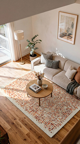 Cubik Pumpkin Rug