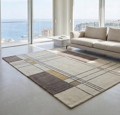 Measured Grid Rug
