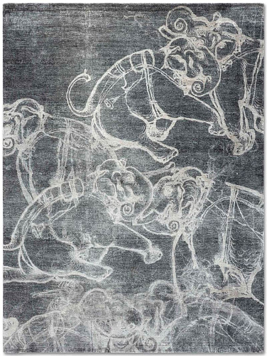 Elephants Hand-Woven Rug