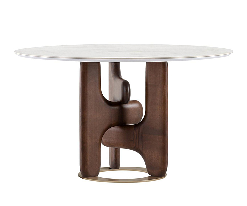Clifford Marble-Top Round Table