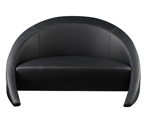 Rusty Black Curved Sofa