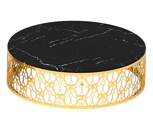 Cabaret Gold Finish Coffee Table