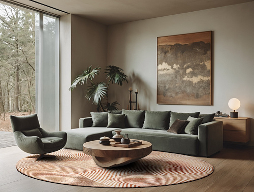 Indian Sand 9800 Round Rug