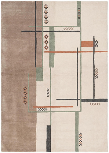 Architect Lines Taupe Rug