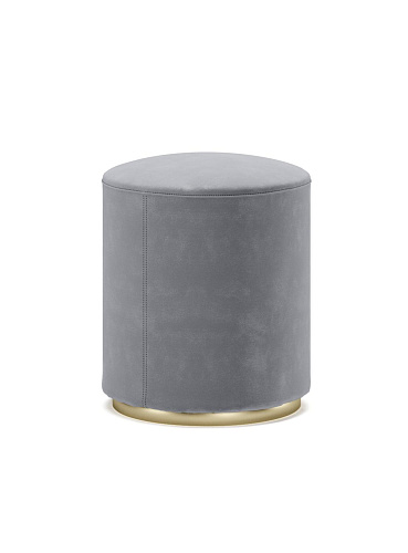 Adam Grey Pouf