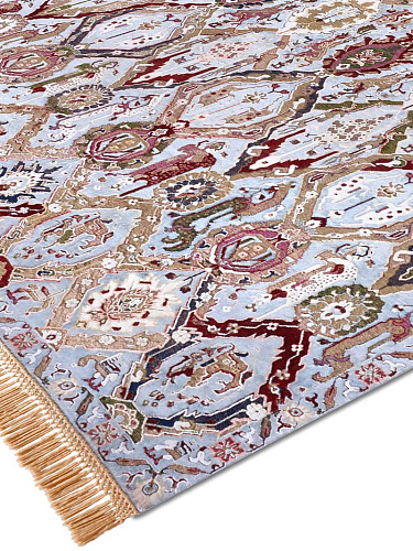 KavaBagh Blue Handmade Luxury Rug