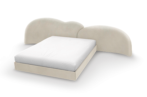 Fluffy Sky 2 Beige Children's Bed