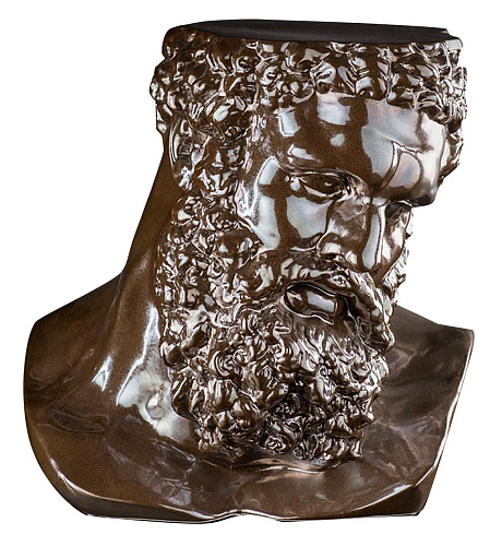 Hercules Ceramic Bust Sculpture