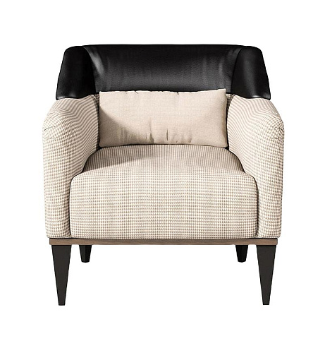 Armchair in Black / Beige