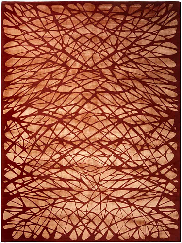Dresden Orange Hand-Knotted Rug