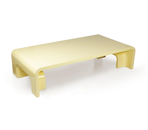 Pliè Yellow Sculptural Coffee Table