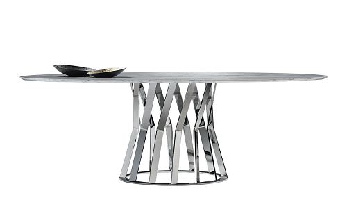 Ray Chrome Dining Table