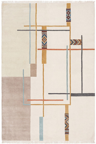 Linear Atlas Warm Rug