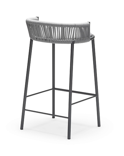 Millie Grey Outdoor Bar Stool