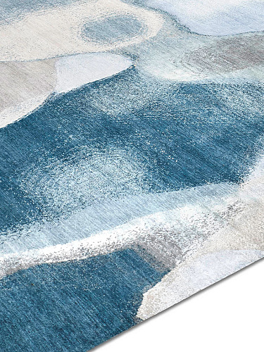 Turquoise Blue Handmade Luxury Rug