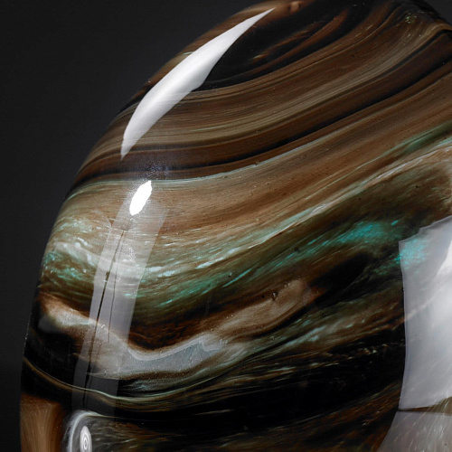 Brown Crystal Egg Decor