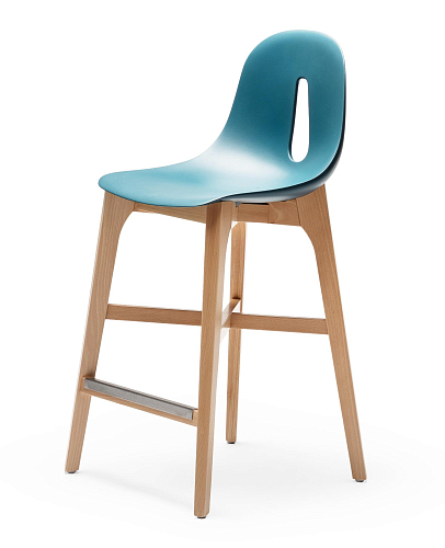 Gotham Blue Bar Stool