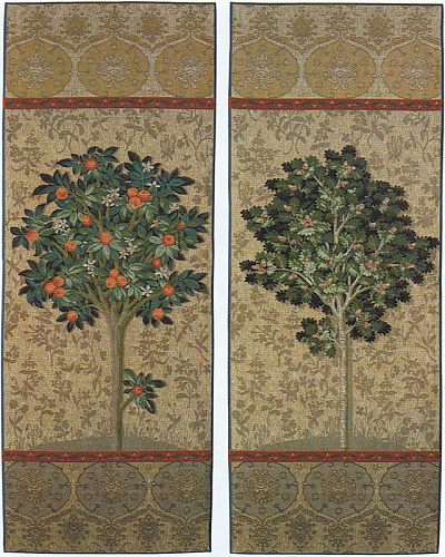 Set of 2 tapestries: Tree Tapestry