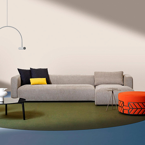 Belte Modern Red Italian Pouffe