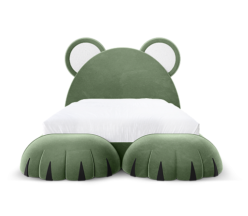 Teddy Dream Green Bed