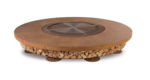 Ercole Concrete Brown Fire Pit