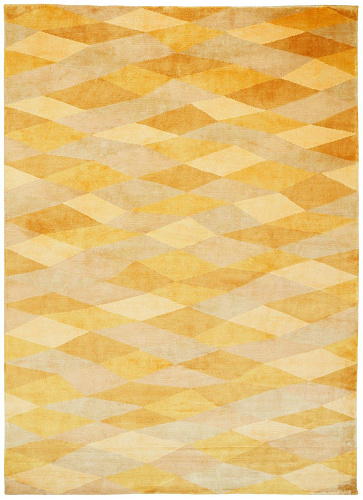 Losanghe Ubriache Gold Designer Rug