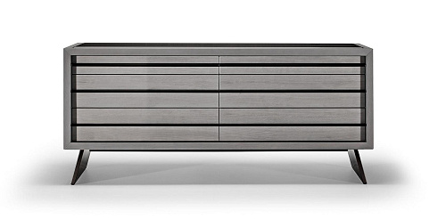 Six-Drawer Chest of Drawers with Metal Handle