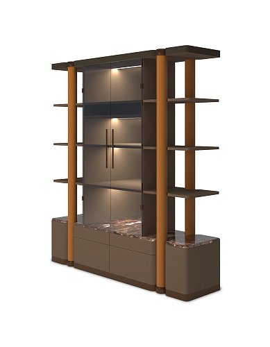 Bon Ton Open Wine Storage Cabinet