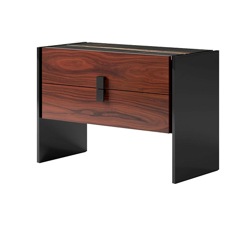 Marble-Top Bedside Table