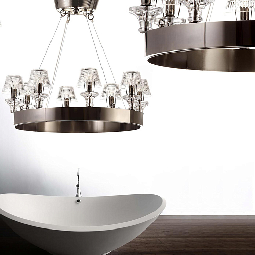 Chandelier with Crystal Shades