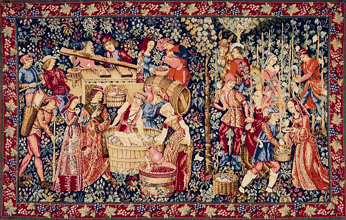 Harvest Horizontal with Border Tapestry
