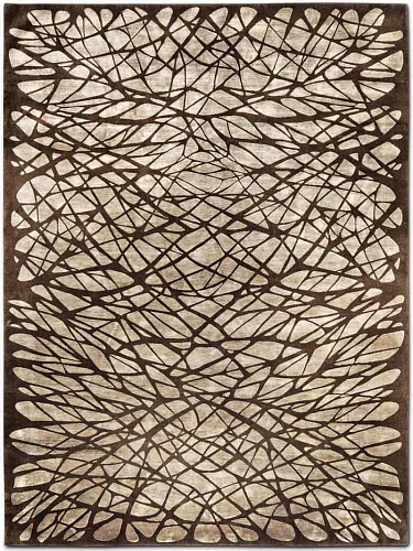 Dresden Brown Hand-Knotted Rug