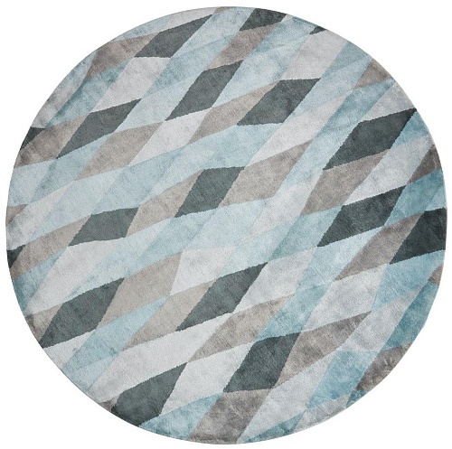 Losanghe Ubriache Blue Circle Rug
