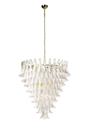 Venetian Glass Leaf Round Chandelier