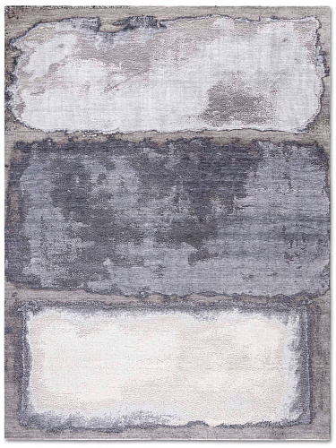 Silver / Anthracite Handmade Luxury Rug