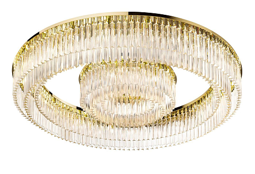 Round Chandelier in Polished Gold