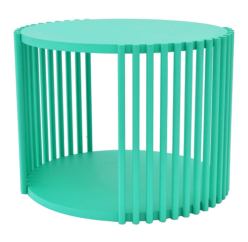 Round Low Green Coffee Table