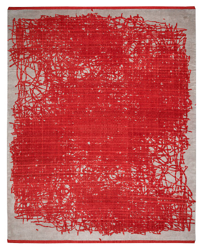 Grid Enjoy Red Rug
