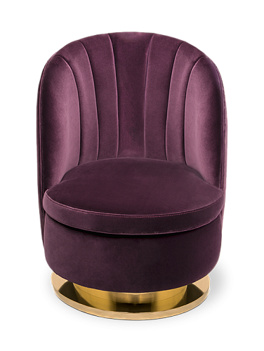 Gavin Purple Single Sofa
