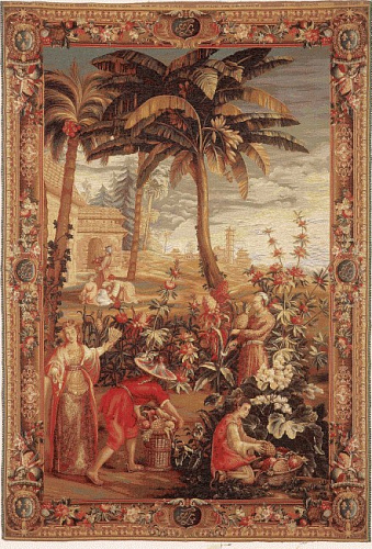 The Pineapple Harvest Tapestry