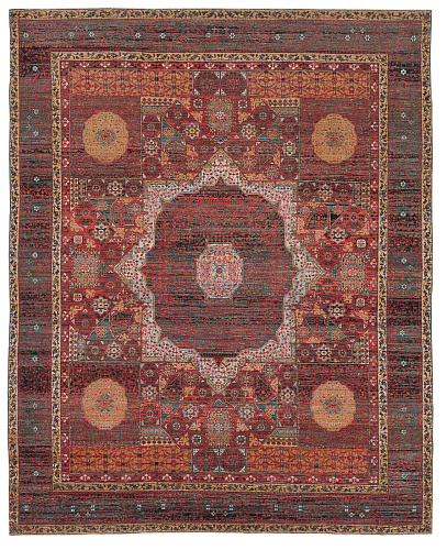 Mamluk Columbus Red Rug