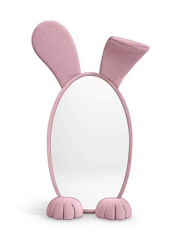 Rabbit Wonderland Pink Mirror