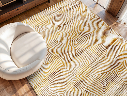 Yellow Hippy 9799 Rug
