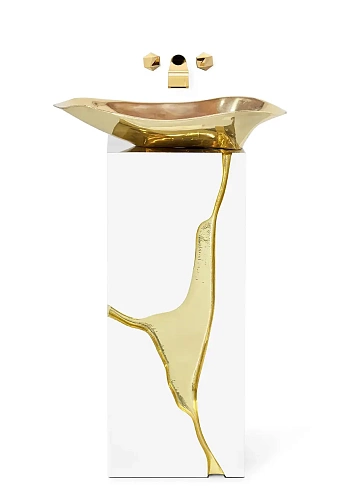 Crystal Flow Pedestal Basin