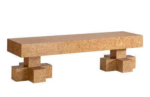 Refined Wooden Bench