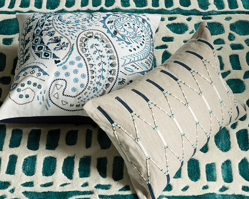 Lima Indigo 60 × 40 Cushion