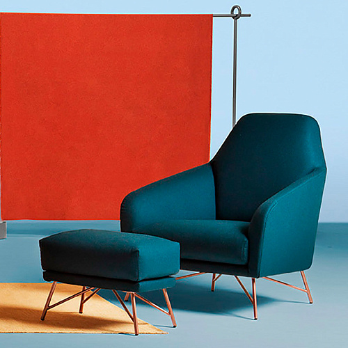 Wilma Blue Luxury Armchair