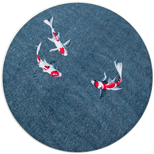 Japanese Pond 9390 Round Rug