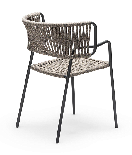 Klot Anthracite Beige Outdoor Chair